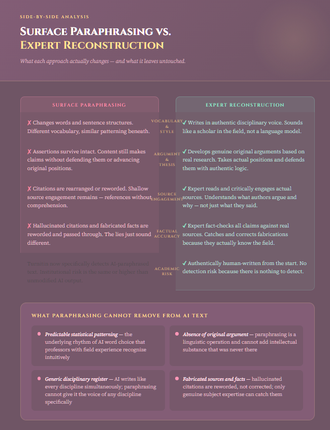 How to PARAPHRASE AI GENERATED TEXT