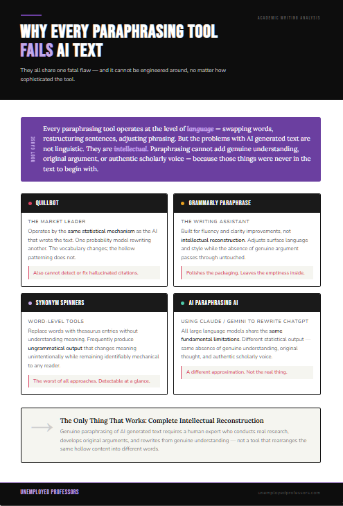 How to PARAPHRASE AI GENERATED TEXT