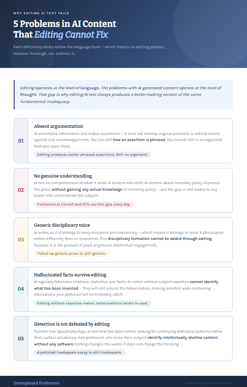 How to Edit AI GENERATED TEXT