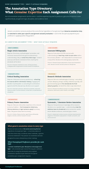 ANNOTATION EXERCISE writing services