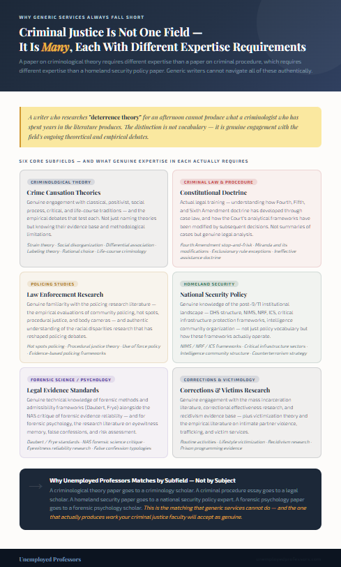 criminal justice essay services